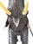 Monumental 47” Vintage Leather Elephant Sculpture – Distressed For Sale - Image 12 of 16