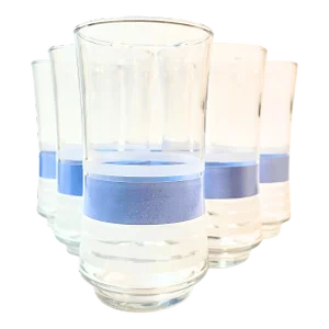 Sassy Striped 70s Tall Tumblers- Set of Six