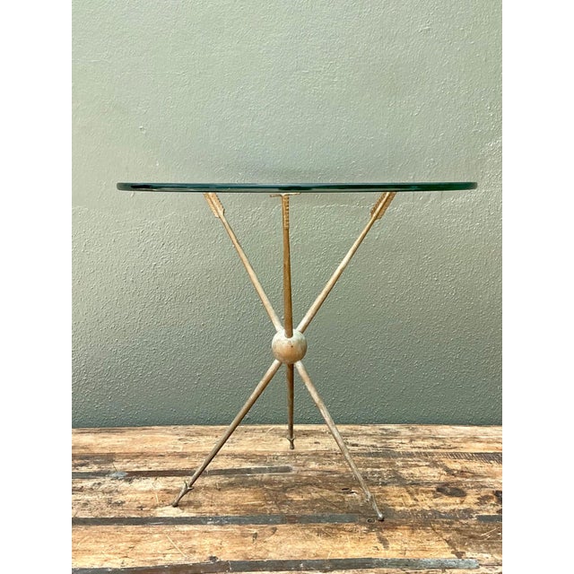 Vintage Arrow Motif Tripod Table For Sale - Image 17 of 18