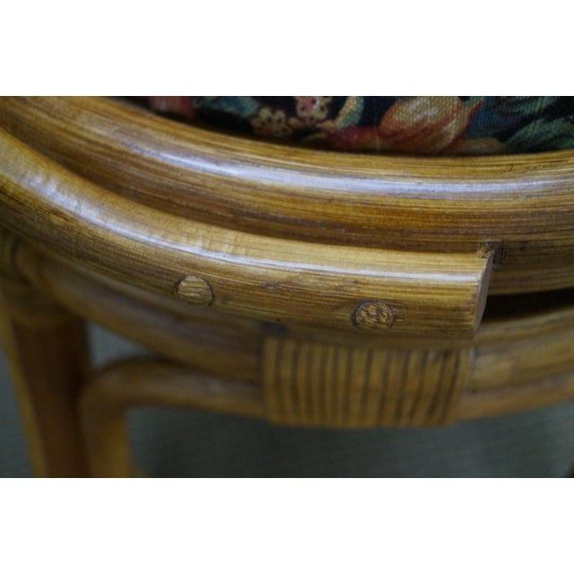 Vintage Rattan Bamboo Swivel Barrel Back Chair - 2 | Chairish View our extensive selection of wicker chairs and rockers!