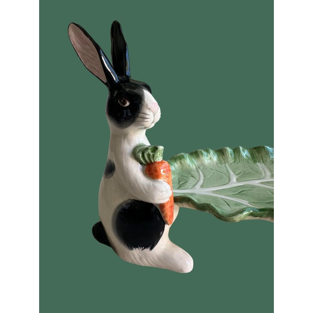 Fitz & Floyd Bunny Rabbit Cracker Server Plate For Sale In San Diego - Image 6 of 7