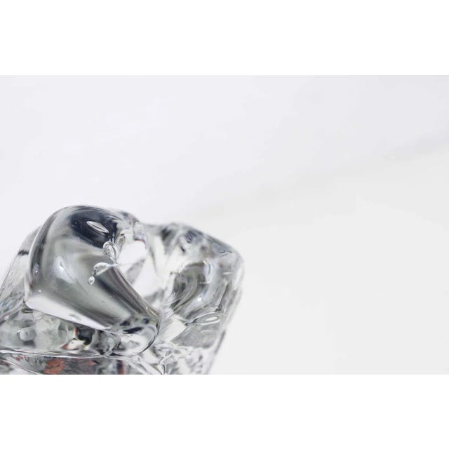 Glass Iceberg Soliflore, 1970s For Sale - Image 7 of 9
