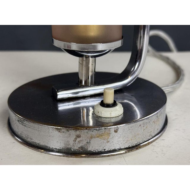 Bauhaus Chrome Table Lamp, 1930s For Sale - Image 4 of 6