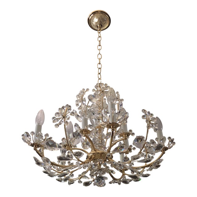 Vintage Schonbek Swarovski Crystal Primrose Chandelier Chairish