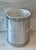 Vintage 1980s tall ice bucket with a silver foil finish and lucite handle and lid. Made in the USA. 10" high to the top of...
