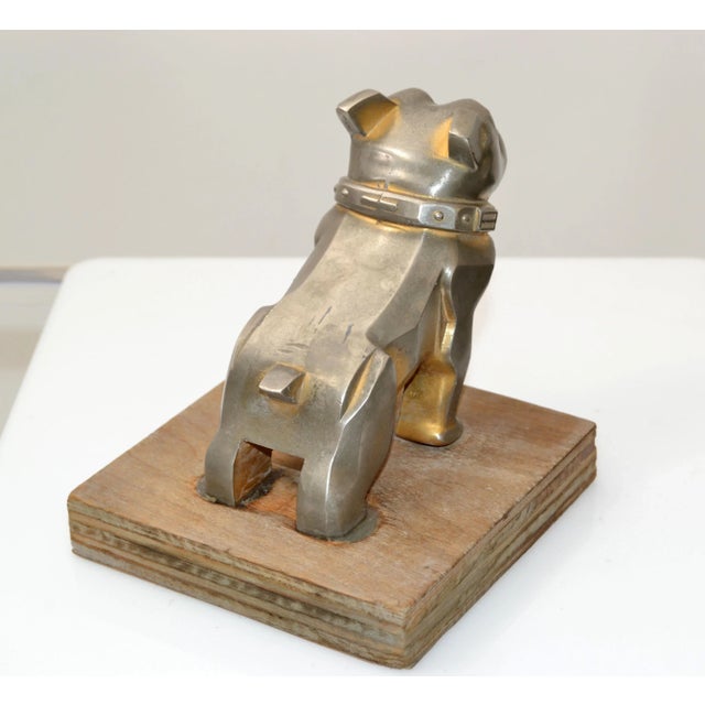 Wood Vintage Design Patent Mack Trucks Bull Dog Figurine, Statue, Animal Sculpture For Sale - Image 7 of 13
