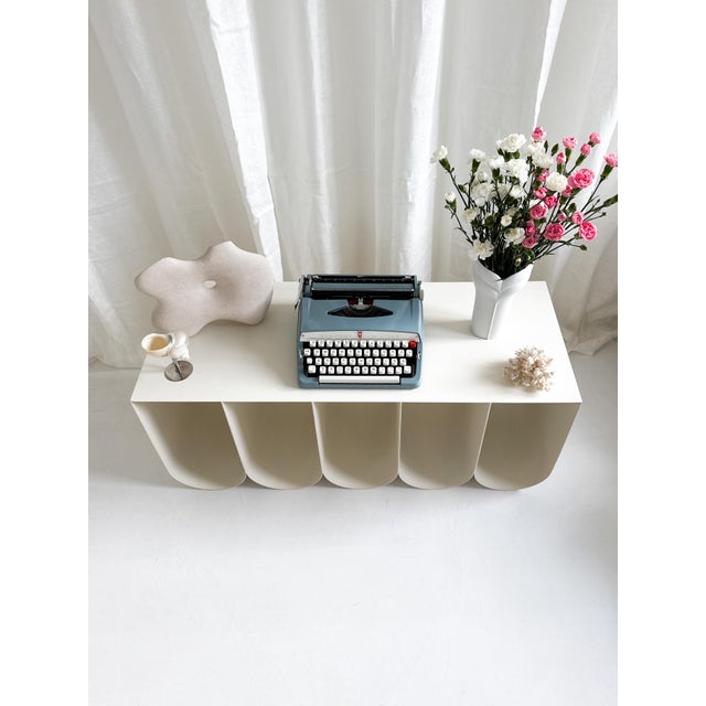 Vintage Typewriter in Light Blue from Brother De Luxe, 1960s For Sale - Image 12 of 18