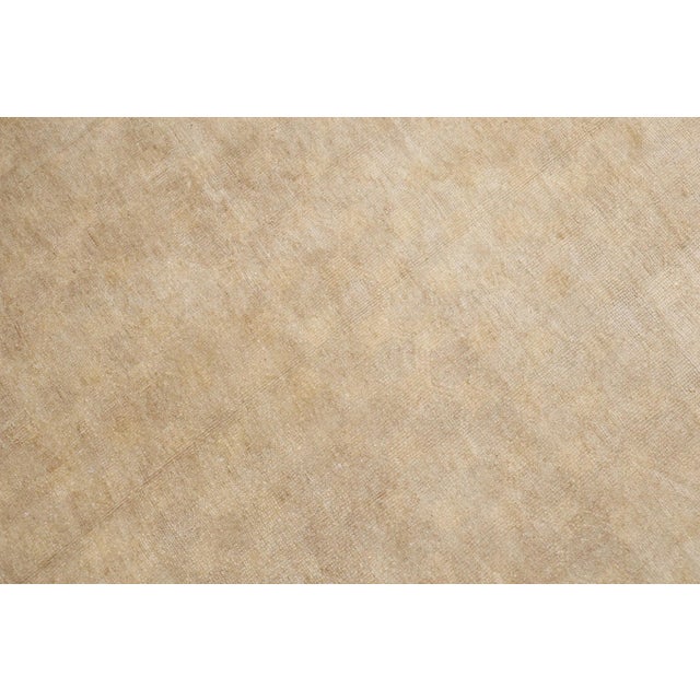 Mid 20th Century Turkish rug in pale brown and cream