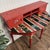 Traditional Vintage 1990s Hand-Painted Stonehouse Farm Goods Demilune Desk or Console For Sale - Image 3 of 15