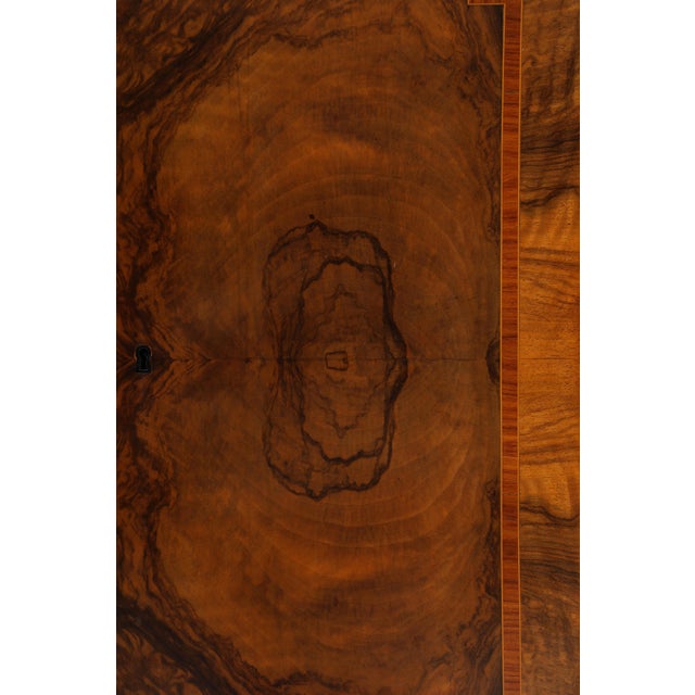 1940's French Burl-wood Tall Bar Cabinet For Sale - Image 12 of 12