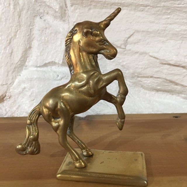 Vintage Brass Unicorn Figurine Chairish