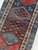 Antique Runner Protective Animals Wild Blues & Rusty Persimmon Rug 3.2 x 10.7 For Sale - Image 13 of 13