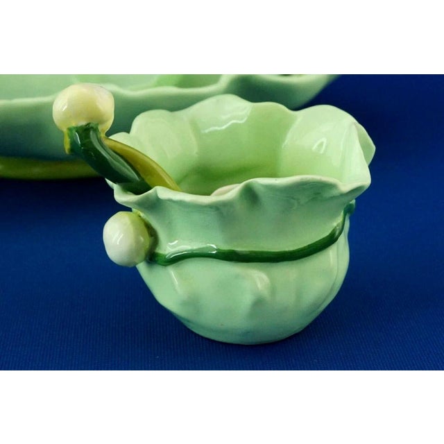 Art Nouveau Strawberry Service in Vitrified Majolica by George Jones, England, 1882, Set of 5 For Sale - Image 15 of 18