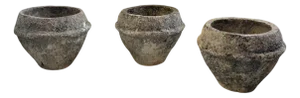 Stone and Cement Planters, Early 1900s, Set of 3