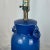 Ceramic Vintage Frederick Cooper Blue Crackle Glaze Ceramic Table Lamp For Sale - Image 7 of 10
