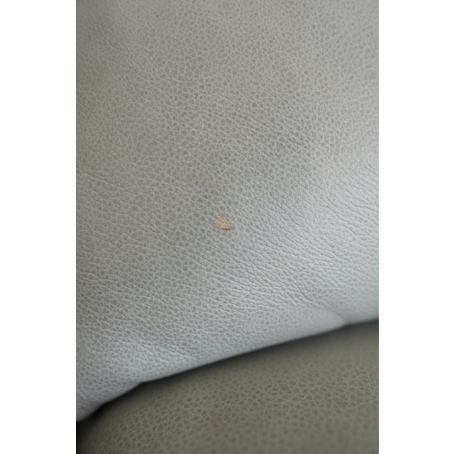 Bassett Ellery Leather Roll Arm Sofa For Sale - Image 13 of 15