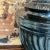 Traditional Italian Hand Painted Black Ceramic Urn With Lid For Sale - Image 3 of 13