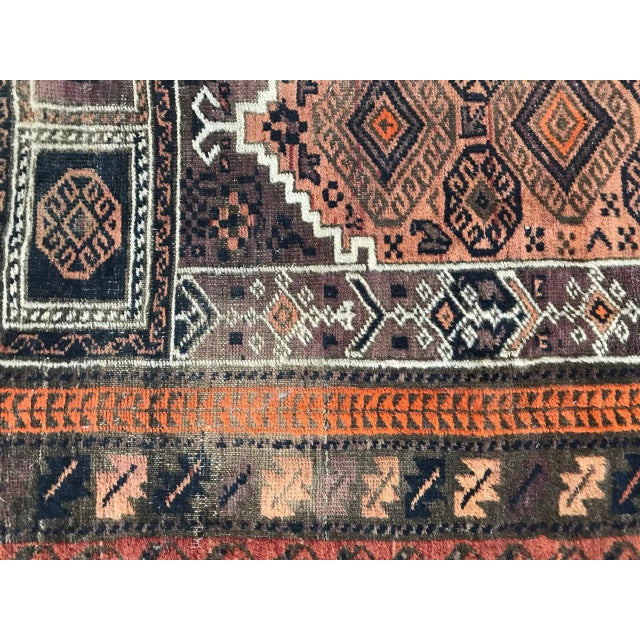 Textile Vintage Turkmen Belutch Rug For Sale - Image 7 of 11