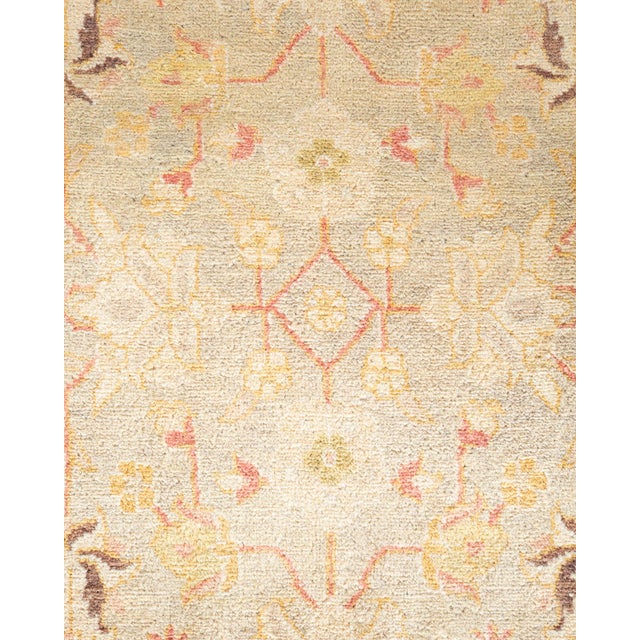 Traditional Mogul, One-of-a-Kind Hand-Knotted Area Rug - Light Gray, 8' 0" x 10' 10" For Sale - Image 3 of 8