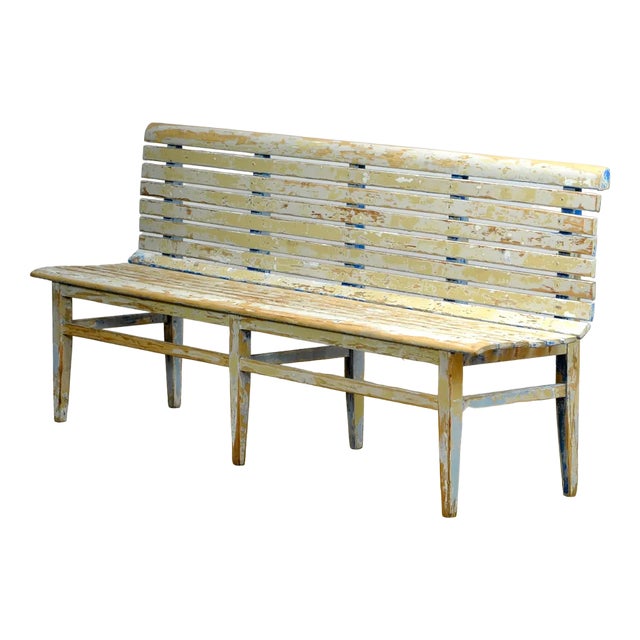 Train Station Waiting Bench, 1940s For Sale