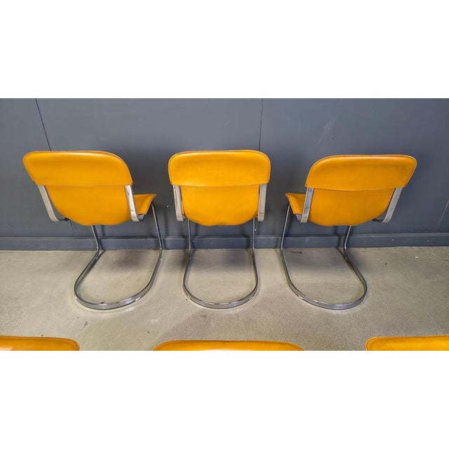 Animal Skin Vintage Dining Chairs from Cidue, 1970s, Set of 6 For Sale - Image 7 of 17