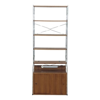 Mid-Century Teak String Continental Bookcase by Nils Strinning, 1960s For Sale