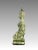1970s Large Celadon Green Crackle Glaze Angel Figure, Kneeling Tappanom (Thailand) For Sale - Image 5 of 12