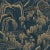 Sample - Borastapeter Indigo Garden Wallpaper in Indigo and Gold For Sale