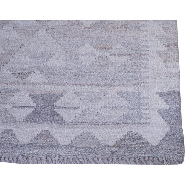 Islamic Afghan Navajo Style Hand Knotted Wool Rug, 4'8''x6'4'' For Sale - Image 3 of 4