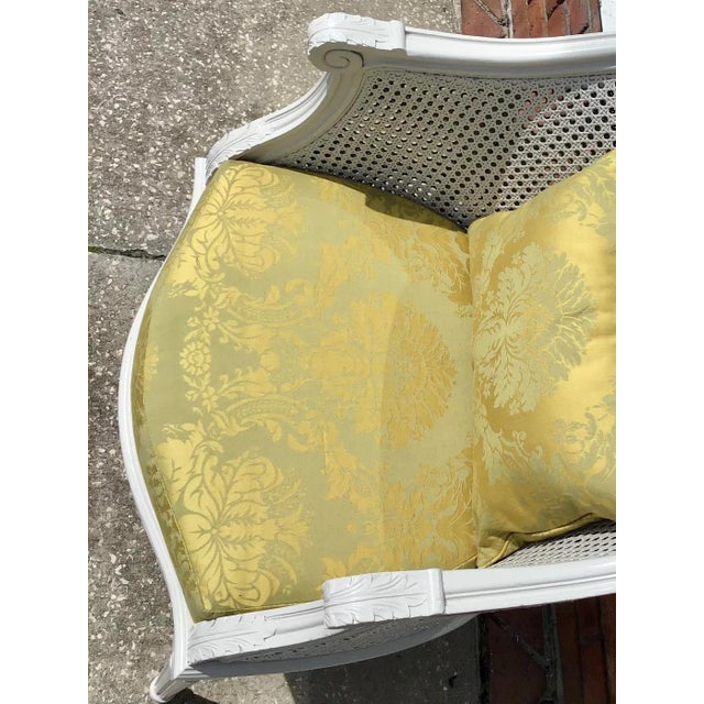 Classic French Louis XVI Barrel Chair For Sale - Image 4 of 10