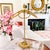Metal Vintage Gold Gilt Three Ring Metal Hand Towel Holder For Sale - Image 7 of 7