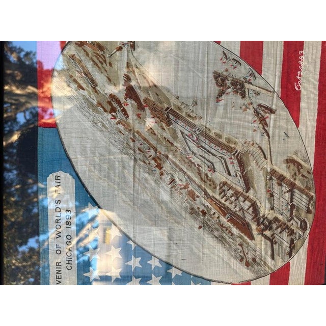World Fair Chicago Bandana Signed and Dated 1893 For Sale - Image 9 of 9