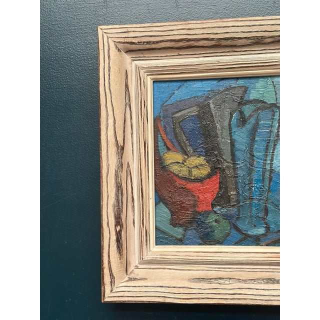Mid-Century Modern Stig Thiderman, Still Life with Jugs & Fruits, 1950s, Oil on Panel, Framed For Sale - Image 3 of 18