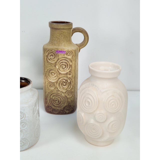 1970s Vintage Jura Vases from Scheurich Ceramic, W. Germany 1970s, Set of 5 For Sale - Image 5 of 10