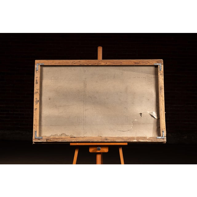 Vintage Hand-Painted Workplace Sign by NSC For Sale In Chicago - Image 6 of 8
