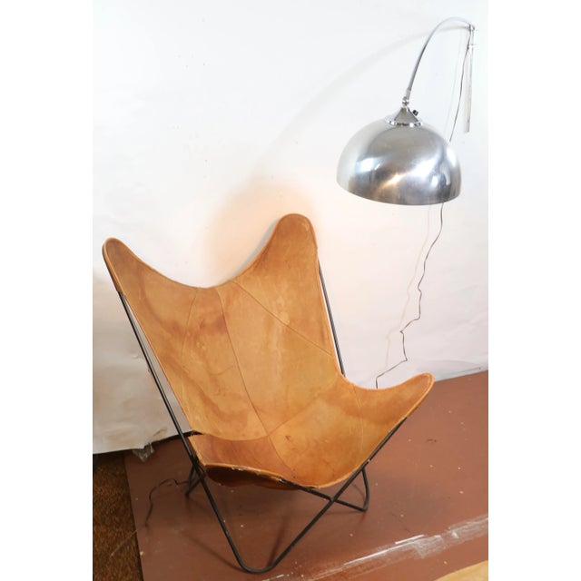 Chrome 1970's Chrome Arc Lamp Sconce For Sale - Image 8 of 10