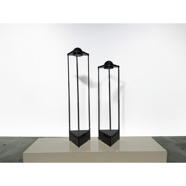 1980s Pair of Ferdinand Alexander Porsche Kandido Table Lamps for Luci Italia, 1980s For Sale - Image 5 of 18