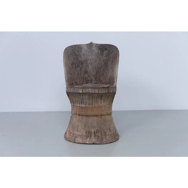 Antique Norwegian Kubbestol (Stump chair), with Carvings, 1800s. Rare and charming Norwegian kubbestol circa 1850. These...