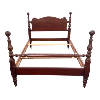 Antique Full Size Poster Cannonball Bed For Sale