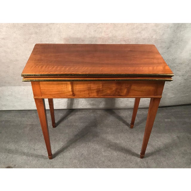 1820 South German Biedermeier Walnut Card Table For Sale - Image 9 of 12
