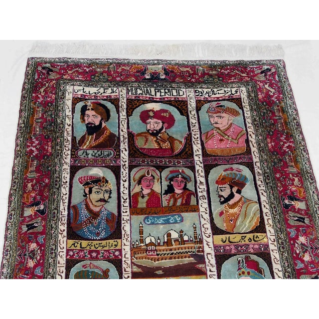 Hanging Rug with Kings Portraits, 1960s For Sale - Image 6 of 11