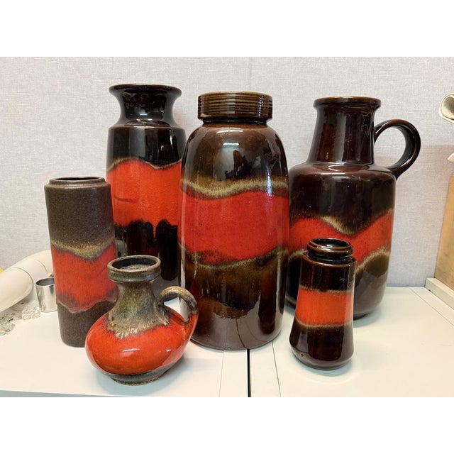 Vintage Fat Lava Model 408-40 Floor Vase from Scheurich, 1970s For Sale - Image 17 of 18