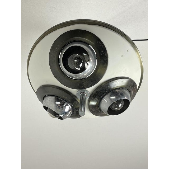 Mid-Century Modern Vintage Ceiling Lights by Angelo Lelli for Arredoluce, 1950s, Set of 2 For Sale - Image 3 of 11