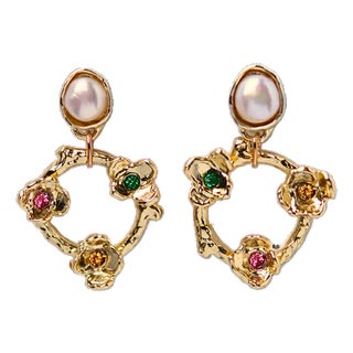 Carmine Earrings, A Pair For Sale