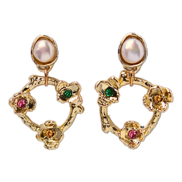 Carmine Earrings, A Pair For Sale