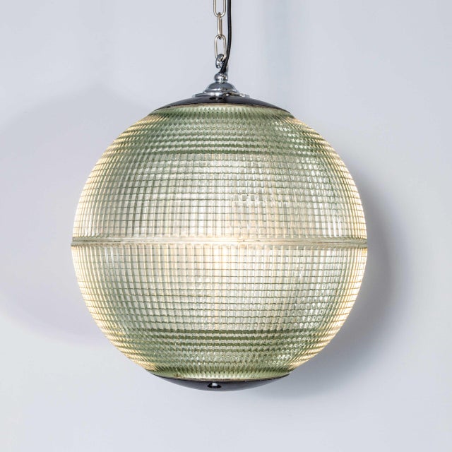 Holophane Parisian Glass Globe Lamp For Sale - Image 12 of 18