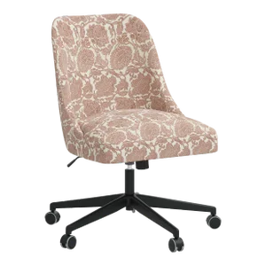 Selby Office Chair in Japanais Dusty Pink