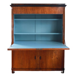 19th C Biedermeier Secretary Desk, Secrétaire À Abattant For Sale