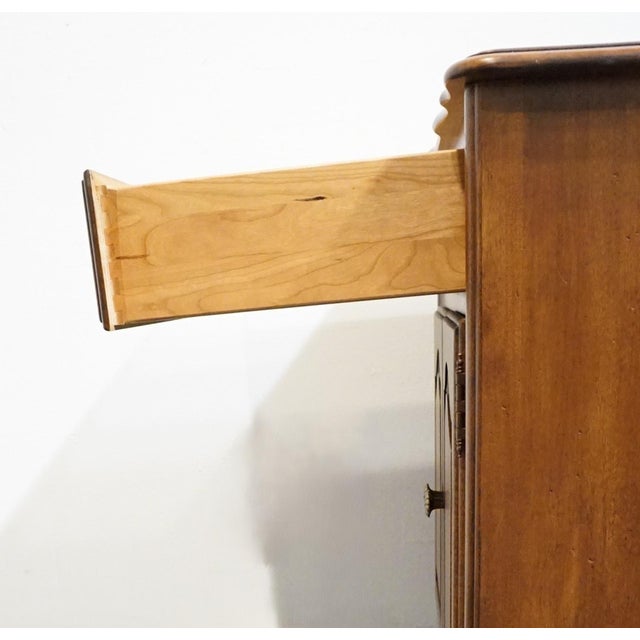 Brown Ethan Allen Country French Collection 26" Cabinet Nightstand 26-5226 - 216 Bordeaux Finish For Sale - Image 8 of 15