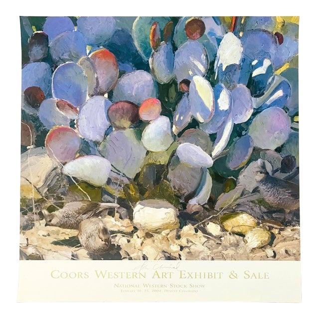 Vintage Artist Signed Coors Western Art Exhibit & Sale 2004 Poster For Sale